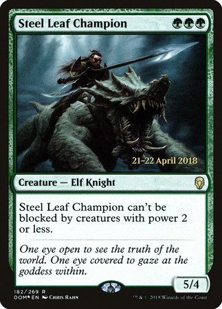 Steel Leaf Champion [Dominaria Promos] | Sanctuary Gaming