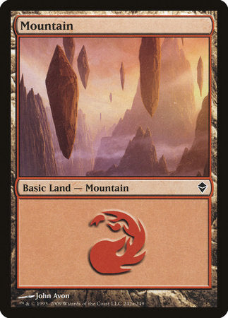 Mountain (242a) [Zendikar] | Sanctuary Gaming