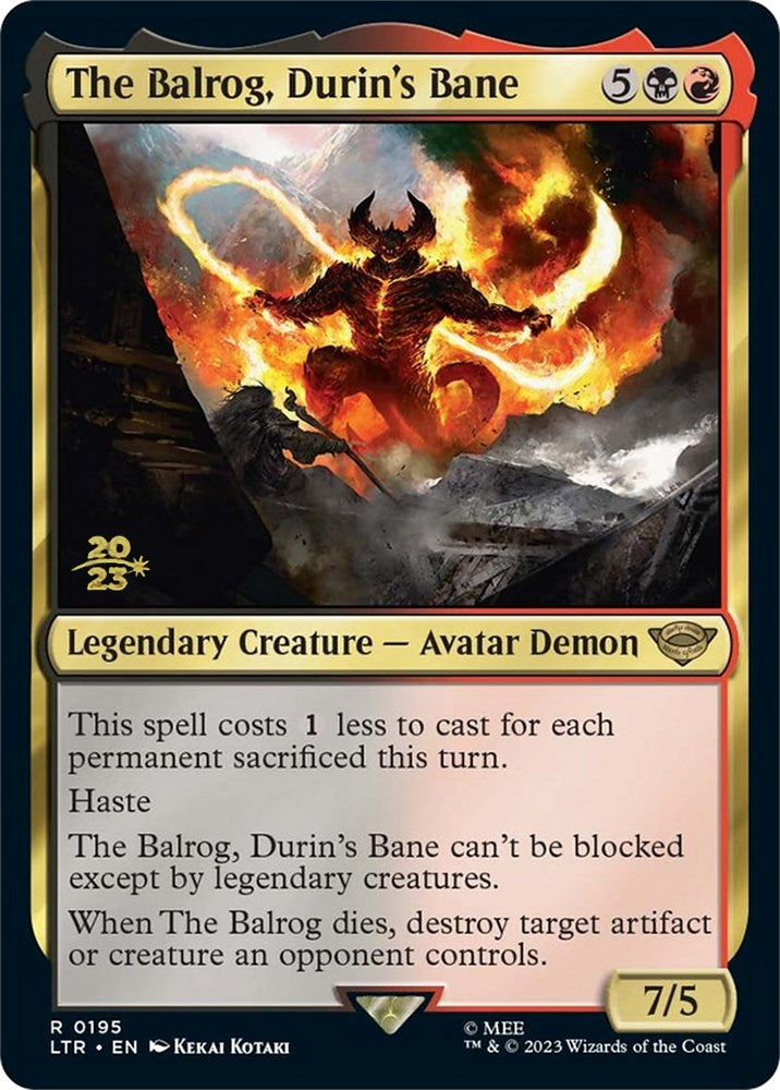 The Balrog, Durin's Bane [The Lord of the Rings: Tales of Middle-Earth Prerelease Promos] | Sanctuary Gaming