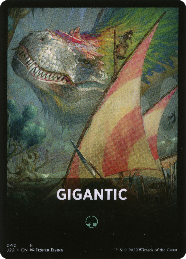 Gigantic Theme Card [Jumpstart 2022 Front Cards] | Sanctuary Gaming