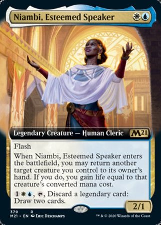 Niambi, Esteemed Speaker (Extended Art) [Core Set 2021] | Sanctuary Gaming