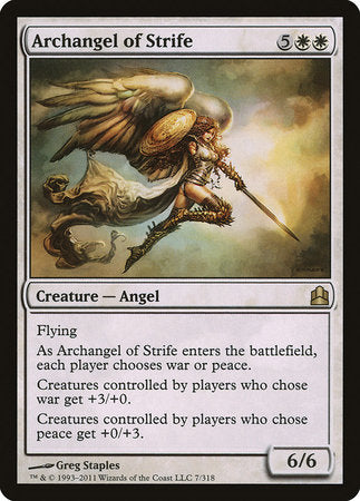 Archangel of Strife [Commander 2011] | Sanctuary Gaming