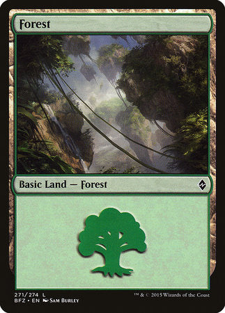 Forest (271) [Battle for Zendikar] | Sanctuary Gaming