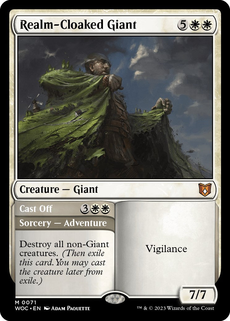 Realm-Cloaked Giant // Cast Off [Wilds of Eldraine Commander] | Sanctuary Gaming