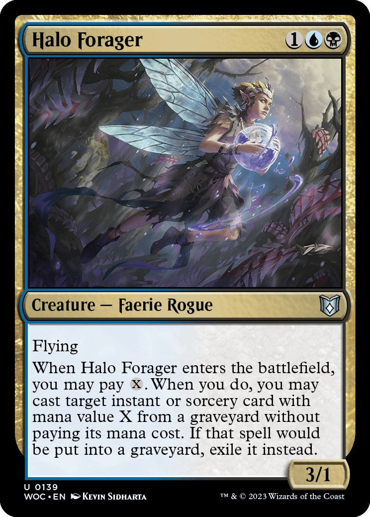 Halo Forager [Wilds of Eldraine Commander] | Sanctuary Gaming