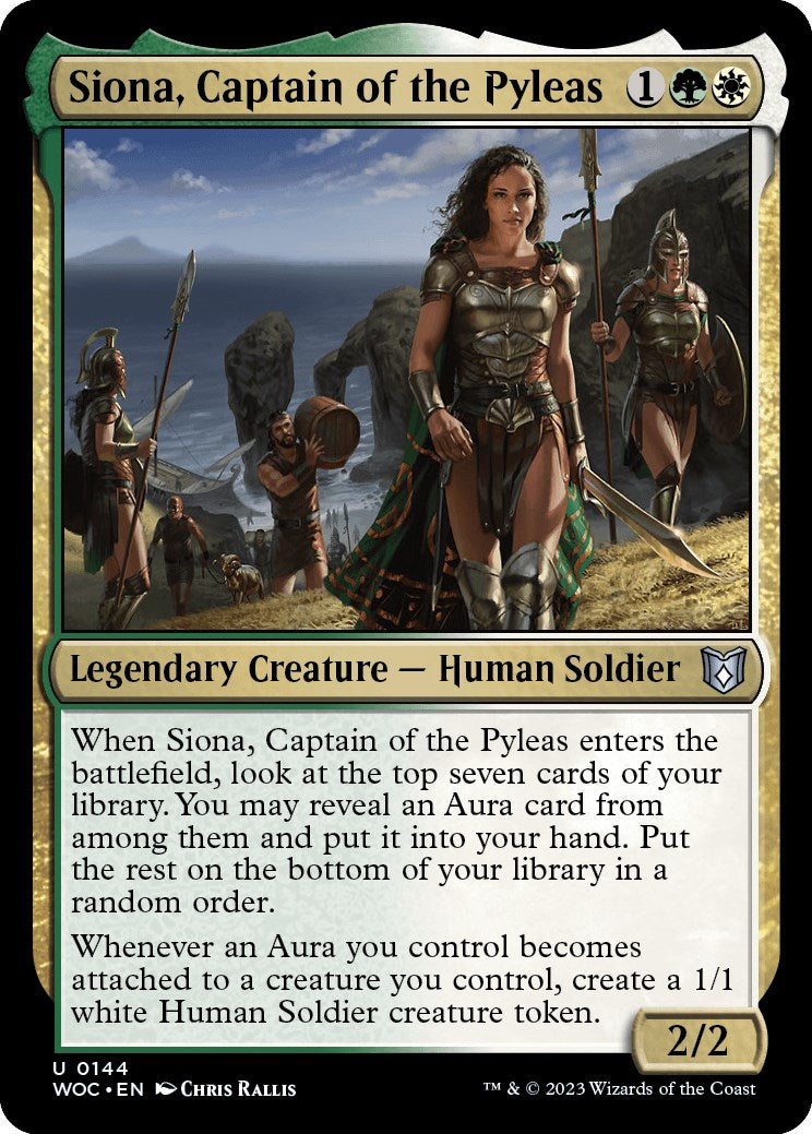 Siona, Captain of the Pyleas [Wilds of Eldraine Commander] | Sanctuary Gaming
