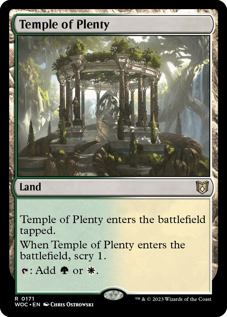 Temple of Plenty [Wilds of Eldraine Commander] | Sanctuary Gaming