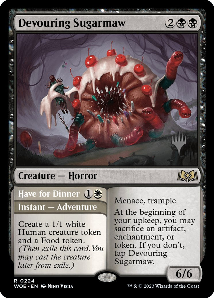 Devouring Sugarmaw // Have for Dinner(Promo Pack) [Wilds of Eldraine Promos] | Sanctuary Gaming