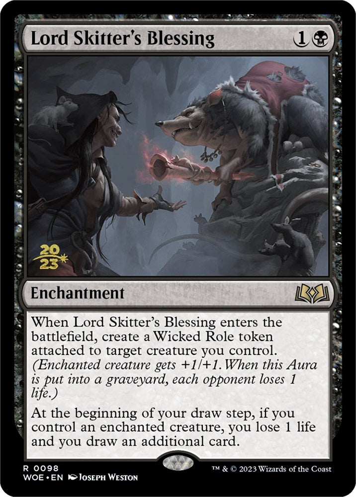 Lord Skitter's Blessing [Wilds of Eldraine Prerelease Promos] | Sanctuary Gaming