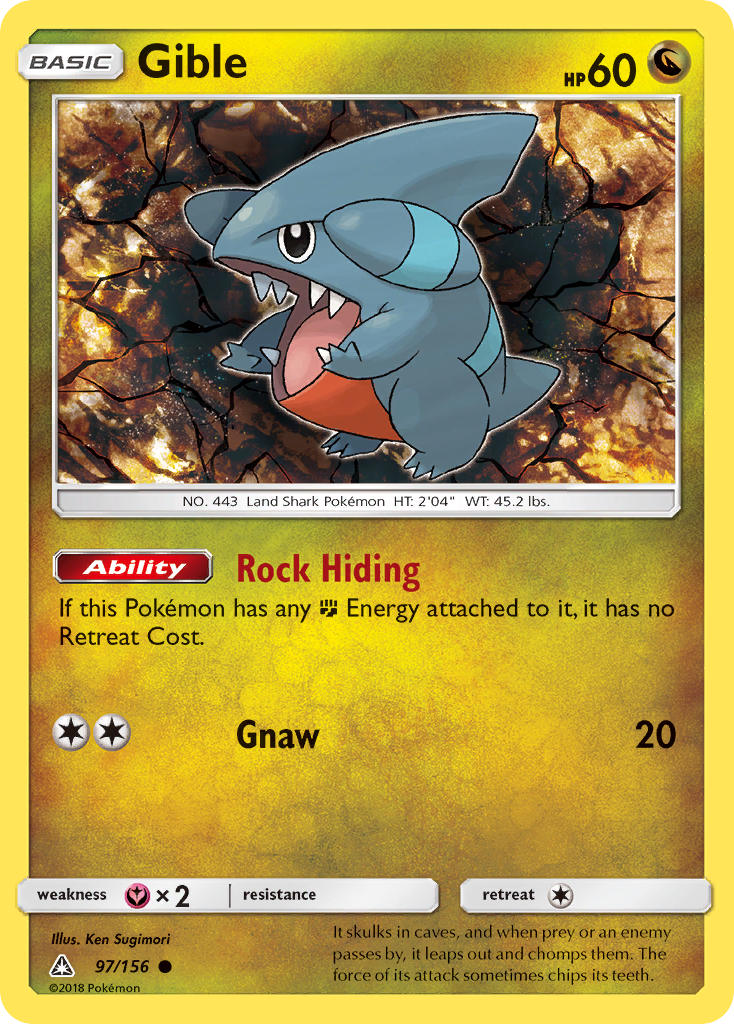 Gible (97/156) [Sun & Moon: Ultra Prism] | Sanctuary Gaming