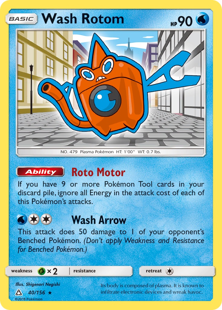 Wash Rotom (40/156) [Sun & Moon: Ultra Prism] | Sanctuary Gaming