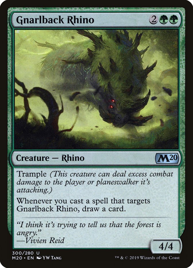 Gnarlback Rhino [Core Set 2020] | Sanctuary Gaming