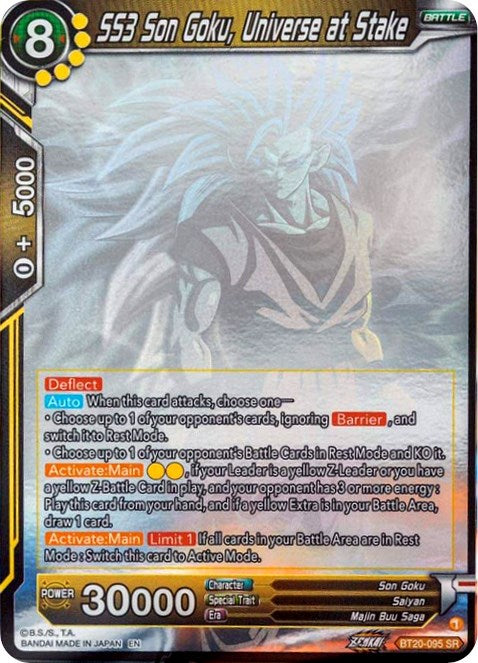 SS3 Son Goku, Universe at Stake (Hologram) (BT20-095) [Power Absorbed] | Sanctuary Gaming