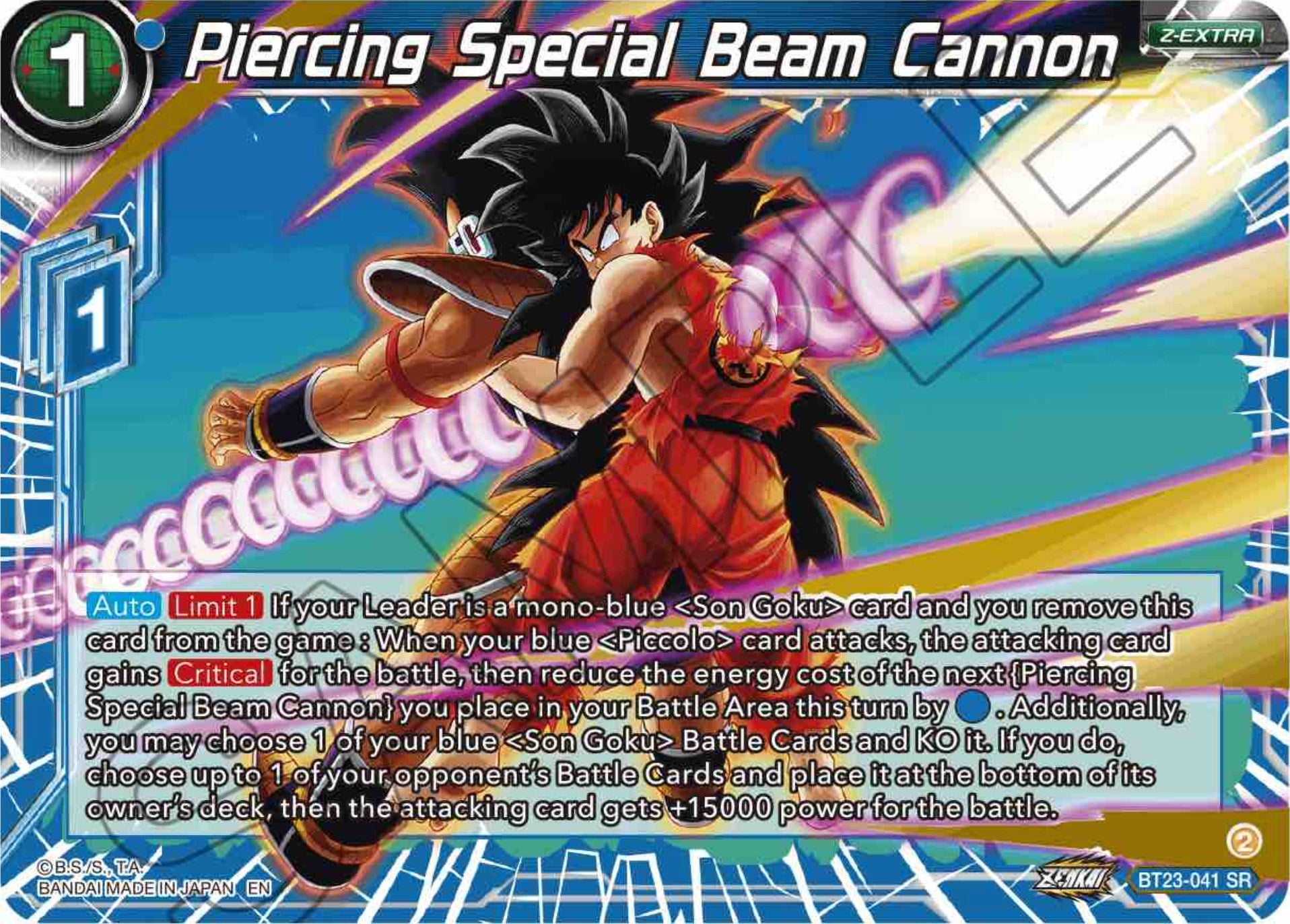 Piercing Special Beam Cannon (BT23-041) [Perfect Combination] | Sanctuary Gaming