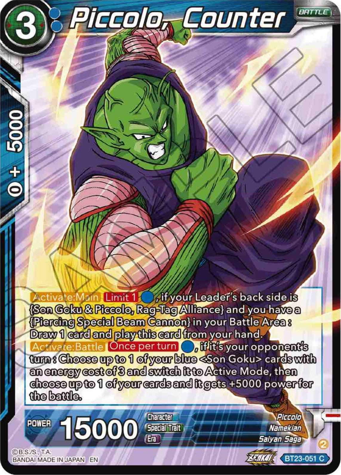 Piccolo, Counter (BT23-051) [Perfect Combination] | Sanctuary Gaming