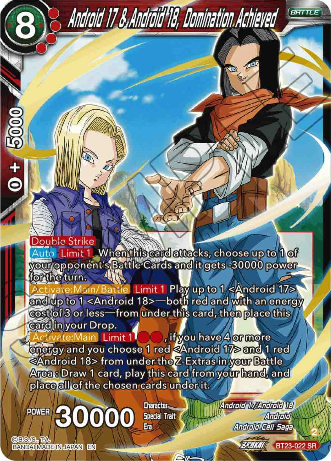 Android 17 & Android 18, Domination Achieved (BT23-022) [Perfect Combination] | Sanctuary Gaming