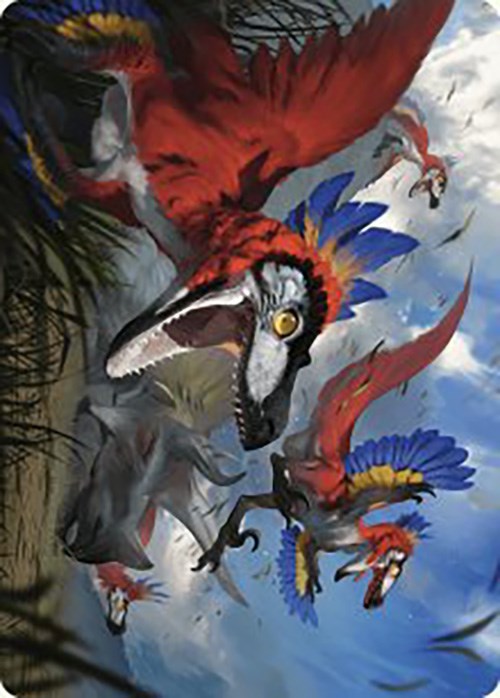 Wrathful Raptors Art Card [The Lost Caverns of Ixalan Art Series] | Sanctuary Gaming