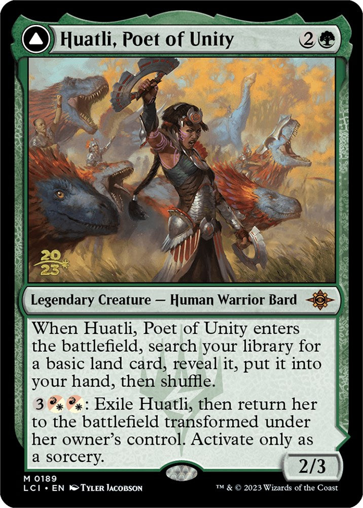 Huatli, Poet of Unity // Roar of the Fifth People [The Lost Caverns of Ixalan Prerelease Cards] | Sanctuary Gaming