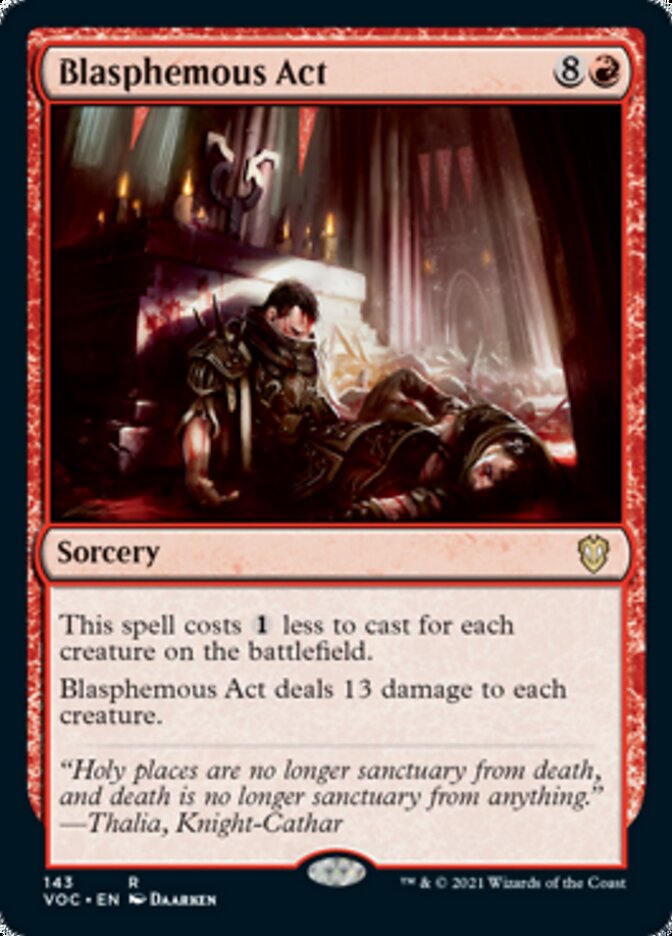Blasphemous Act [Innistrad: Crimson Vow Commander] | Sanctuary Gaming
