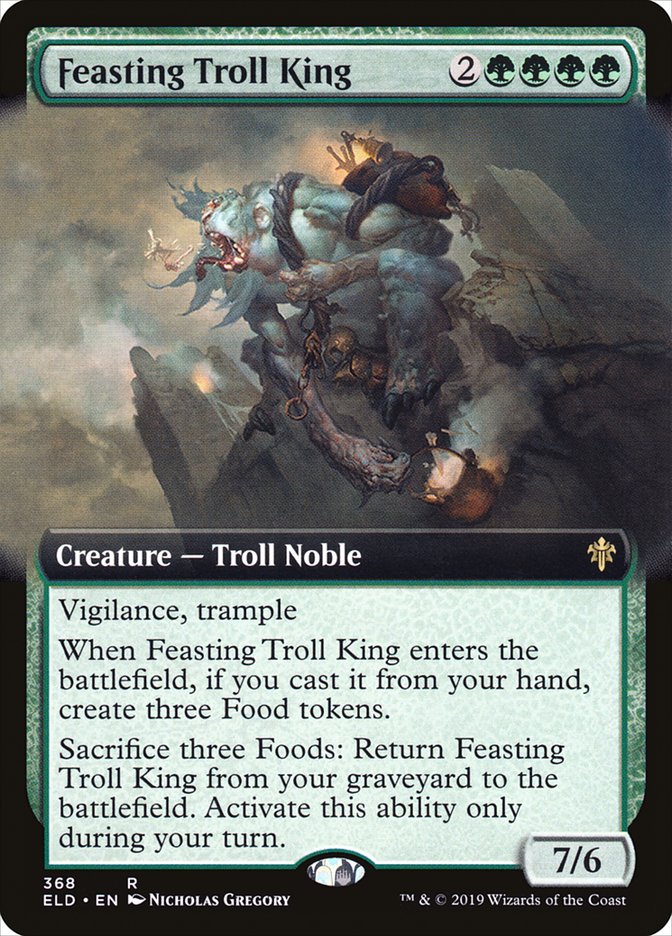 Feasting Troll King (Extended Art) [Throne of Eldraine] | Sanctuary Gaming