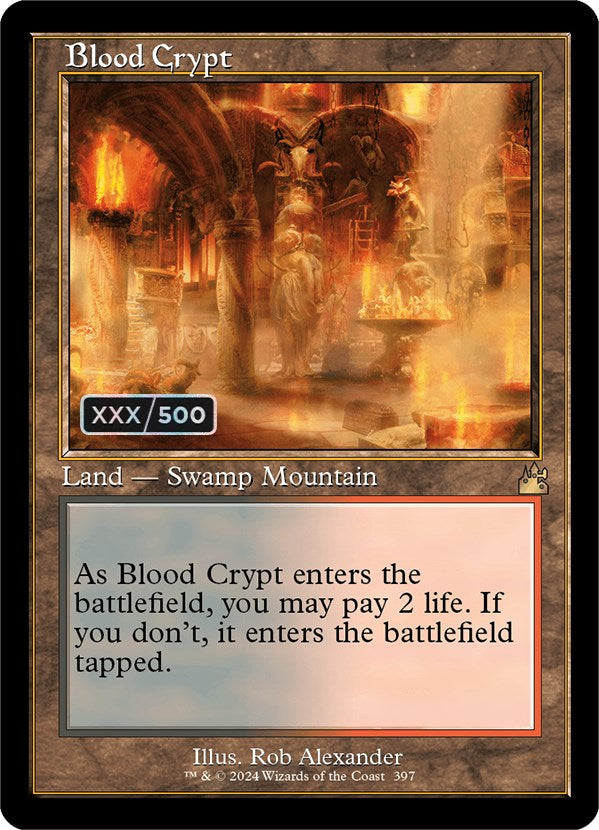 Blood Crypt (Retro) (Serialized) [Ravnica Remastered] | Sanctuary Gaming