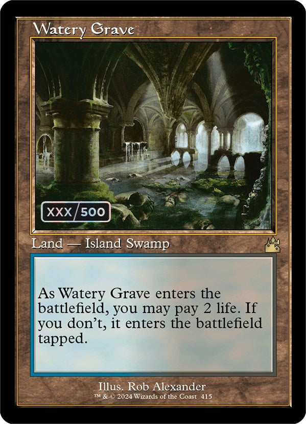 Watery Grave (Retro) (Serialized) [Ravnica Remastered] | Sanctuary Gaming