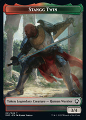Soldier // Stangg Twin Double-sided Token [Dominaria United Tokens] | Sanctuary Gaming