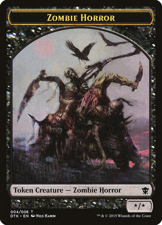 Zombie Horror Token [Dragons of Tarkir Tokens] | Sanctuary Gaming