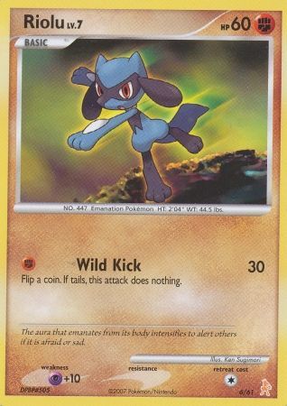 Riolu (6/61) [Diamond & Pearl: Trainer Kit - Lucario] | Sanctuary Gaming