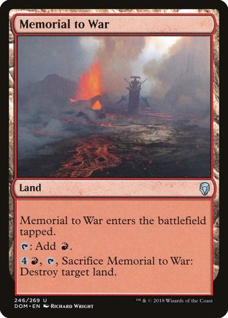 Memorial to War [Dominaria] | Sanctuary Gaming