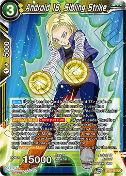 Android 18, Sibling Strike (Uncommon) [BT13-111] | Sanctuary Gaming