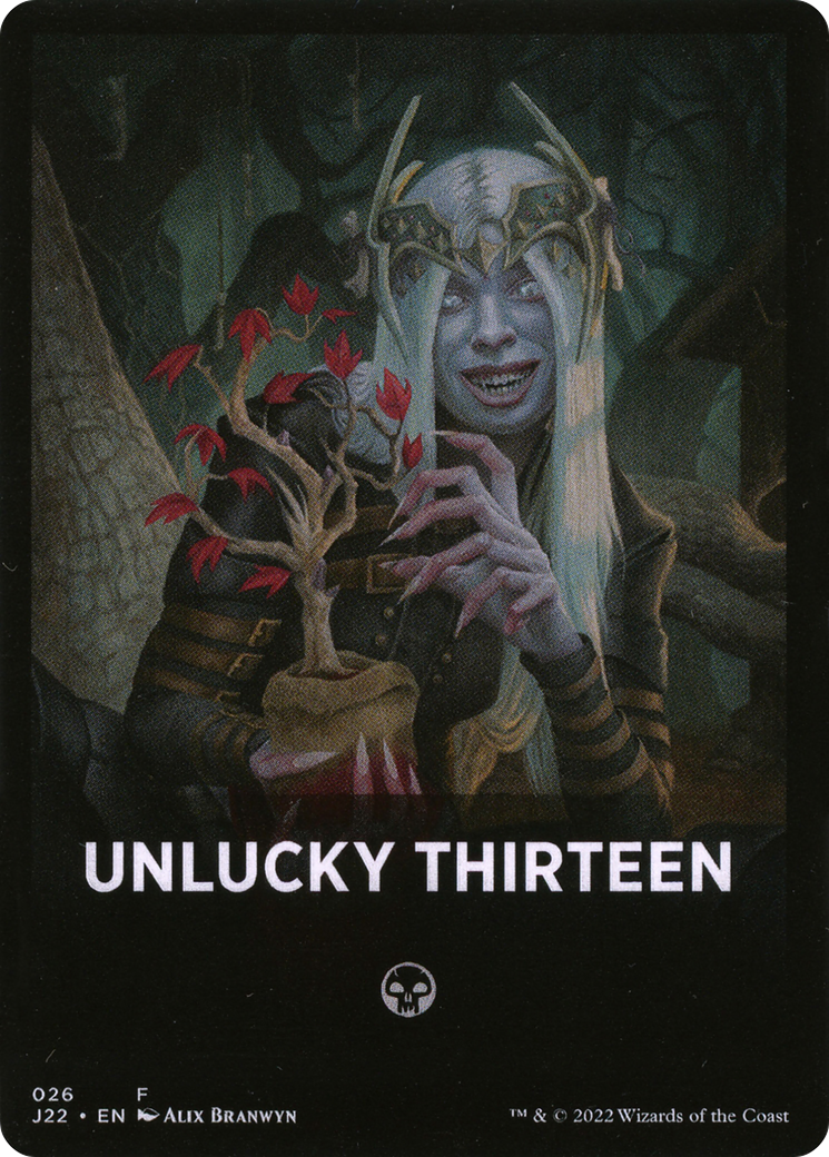 Unlucky Thirteen Theme Card [Jumpstart 2022 Front Cards] | Sanctuary Gaming