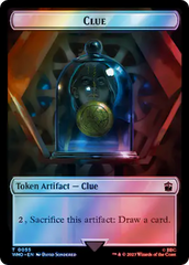 Alien Angel // Clue (0055) Double-Sided Token (Surge Foil) [Doctor Who Tokens] | Sanctuary Gaming