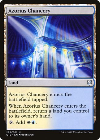 Azorius Chancery [Commander 2019] | Sanctuary Gaming