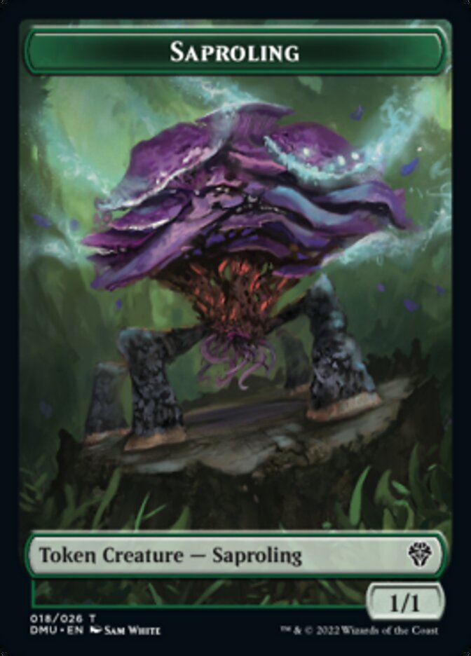 Saproling // Zombie Double-sided Token [Dominaria United Tokens] | Sanctuary Gaming