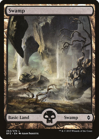 Swamp (262) - Full Art [Battle for Zendikar] | Sanctuary Gaming