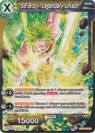 SS Broly, Legendary Unison (BT10-094) [Rise of the Unison Warrior 2nd Edition] | Sanctuary Gaming