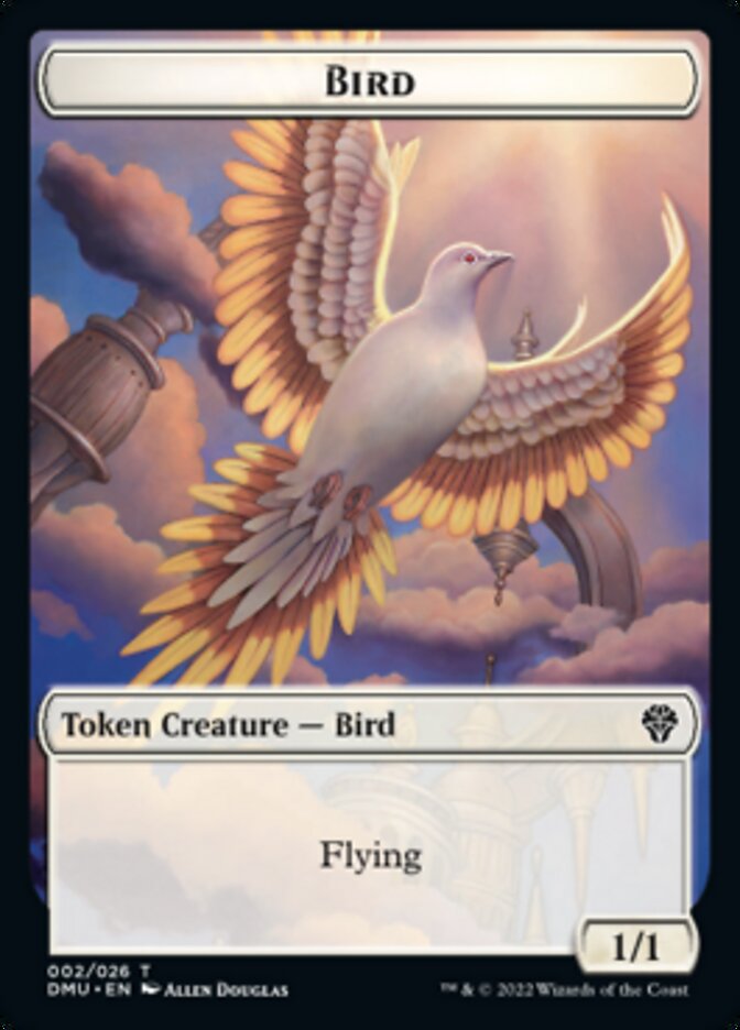 Bird (002) // Merfolk Double-sided Token [Dominaria United Tokens] | Sanctuary Gaming