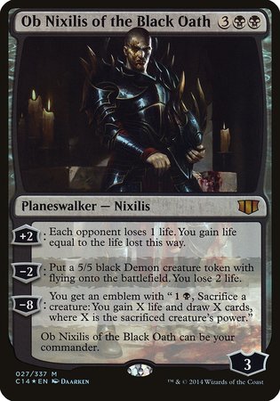 Ob Nixilis of the Black Oath (Commander 2014) [Commander 2014 Oversized] | Sanctuary Gaming
