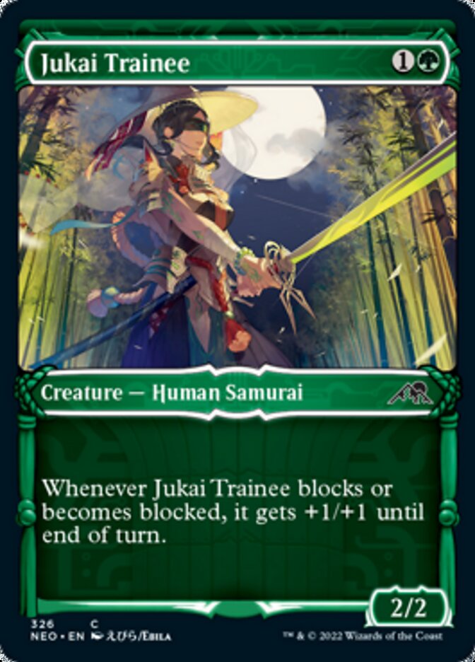 Jukai Trainee (Showcase Samurai) [Kamigawa: Neon Dynasty] | Sanctuary Gaming