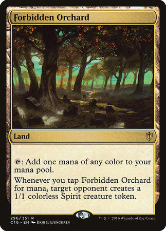 Forbidden Orchard [Commander 2016] | Sanctuary Gaming