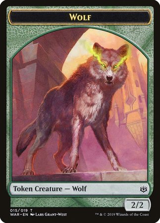 Wolf Token [War of the Spark Tokens] | Sanctuary Gaming