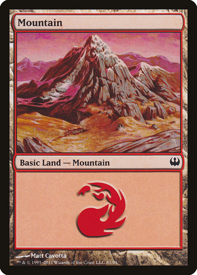 Mountain (81) [Duel Decks: Knights vs. Dragons] | Sanctuary Gaming