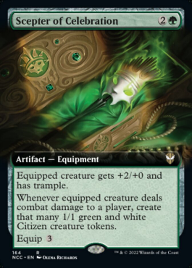 Scepter of Celebration (Extended Art) [Streets of New Capenna Commander] | Sanctuary Gaming