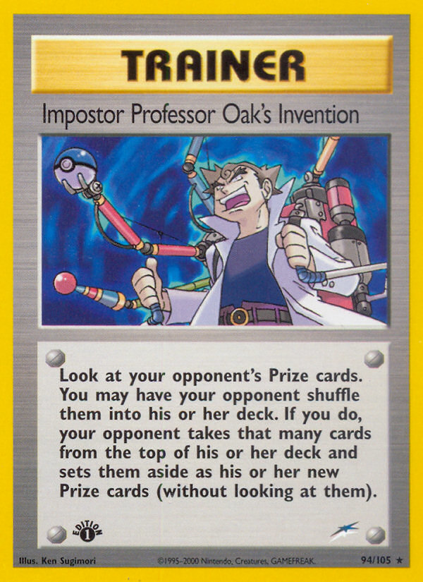 Impostor Professor Oak's Invention (94/105) [Neo Destiny 1st Edition] | Sanctuary Gaming