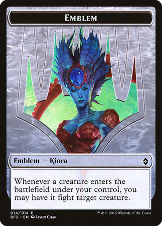 Emblem - Kiora, Master of the Depths [Battle for Zendikar Tokens] | Sanctuary Gaming