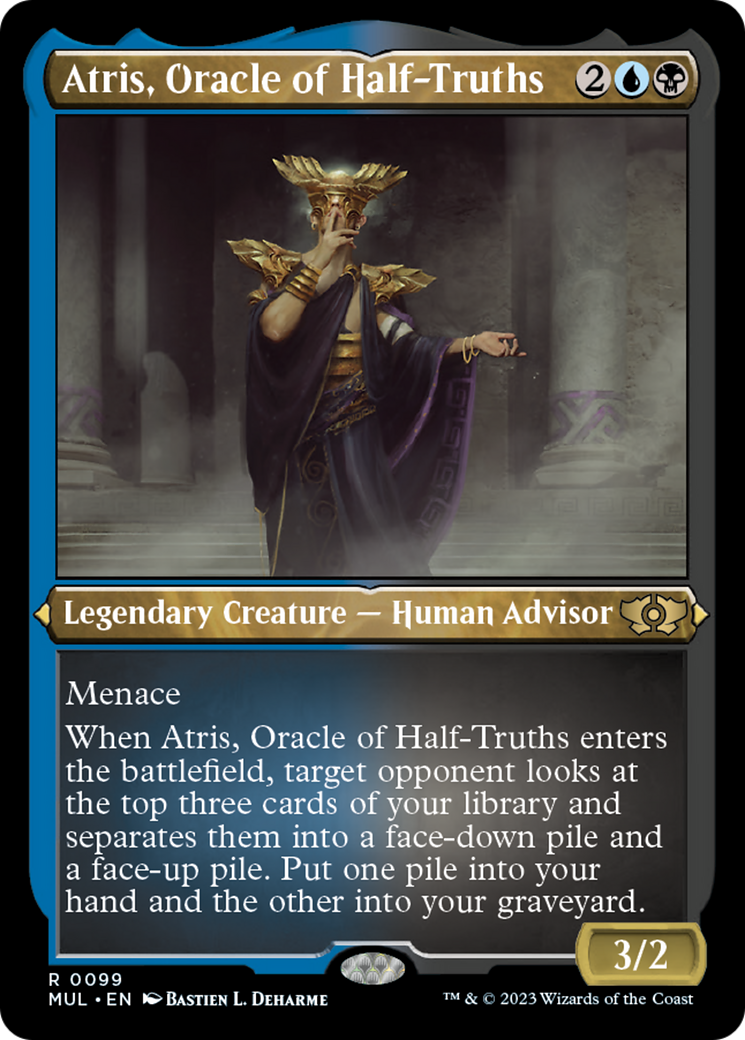 Atris, Oracle of Half-Truths (Foil Etched) [Multiverse Legends] | Sanctuary Gaming