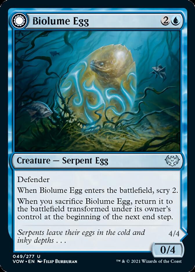 Biolume Egg // Biolume Serpent [Innistrad: Crimson Vow] | Sanctuary Gaming