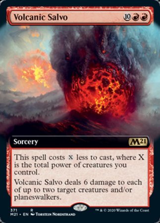 Volcanic Salvo (Extended Art) [Core Set 2021] | Sanctuary Gaming