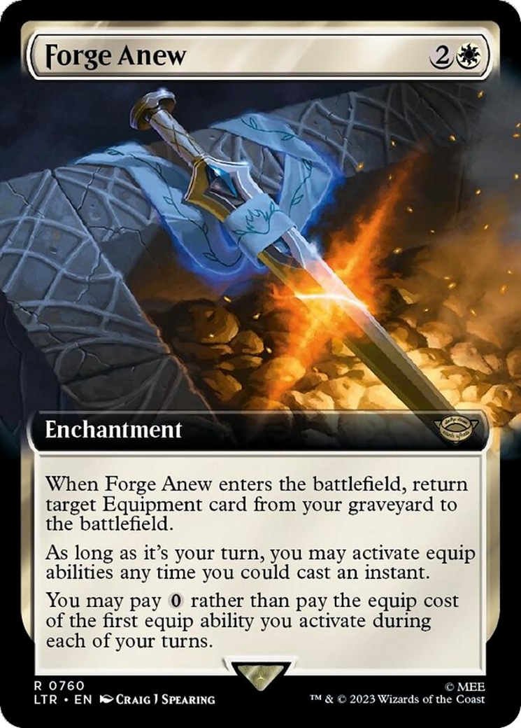Forge Anew (Extended Art) (Surge Foil) [The Lord of the Rings: Tales of Middle-Earth] | Sanctuary Gaming